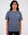 Dusty Blue Oversized Crew Neck T-Shirt S11