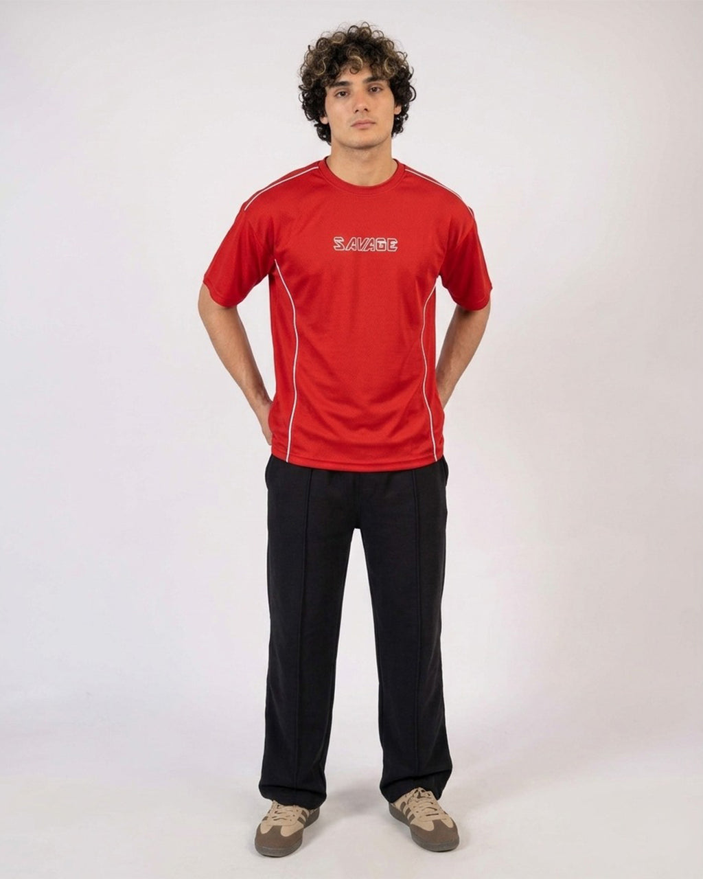 Red Savage Graphic T-Shirt T8