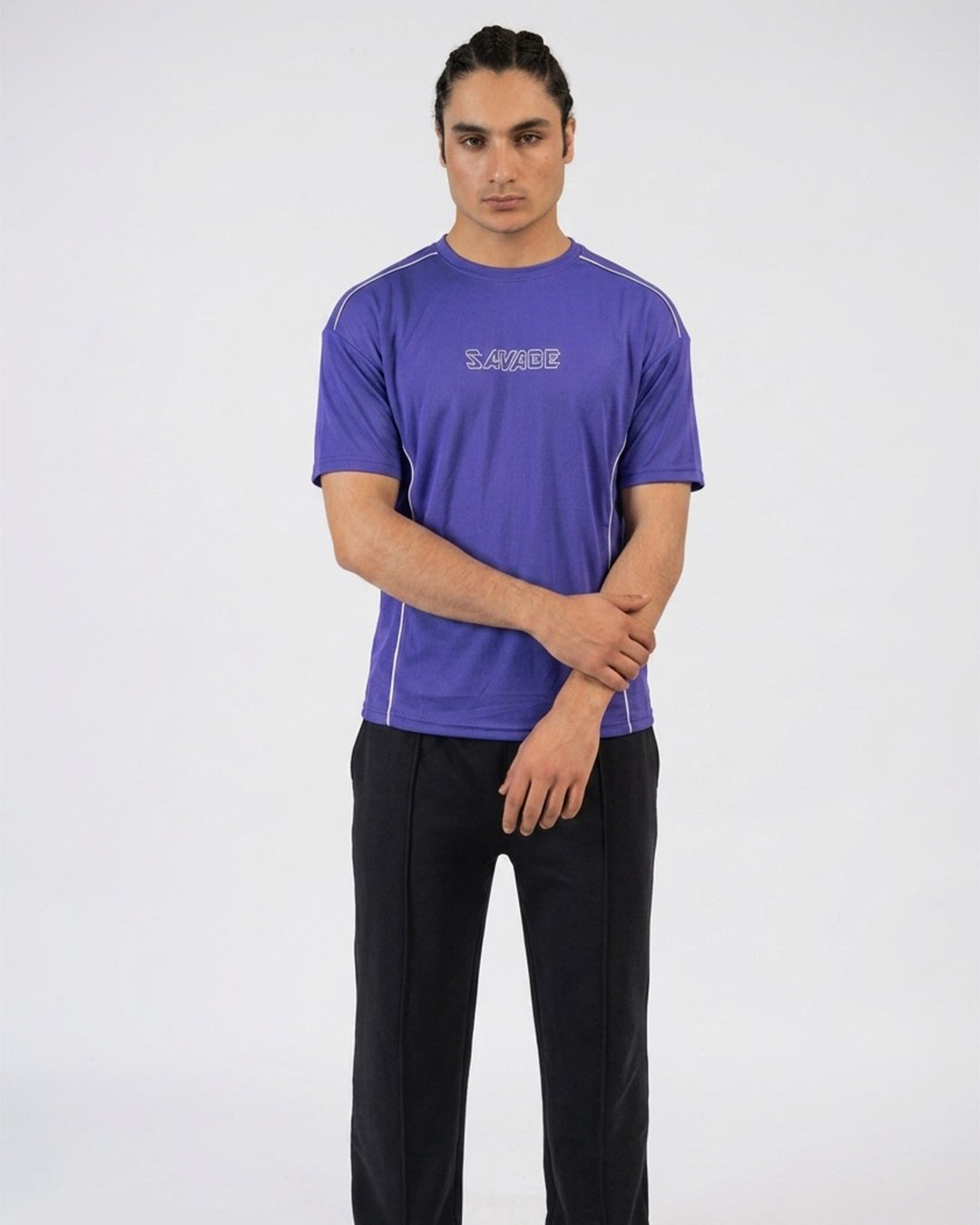 Purple Savage Graphic T-Shirt T7