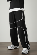 MEN's LOOSE FIT TROUSER - BLACK D6