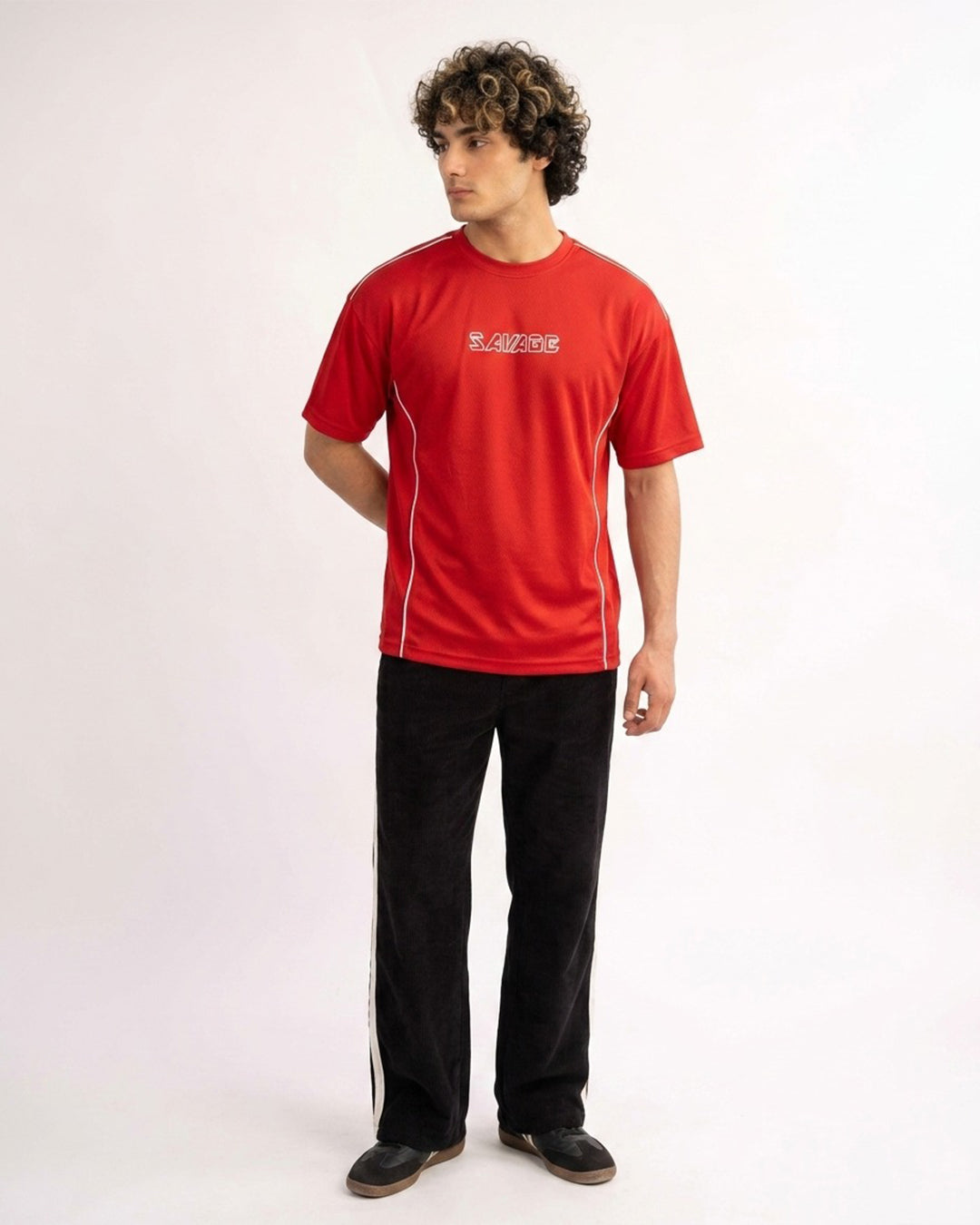 Red Savage Graphic T-Shirt T8
