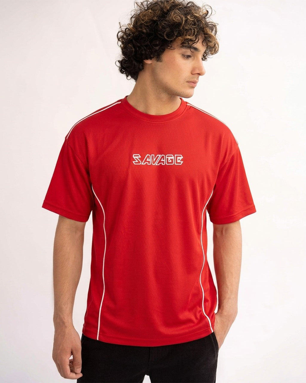 Red Savage Graphic T-Shirt T8