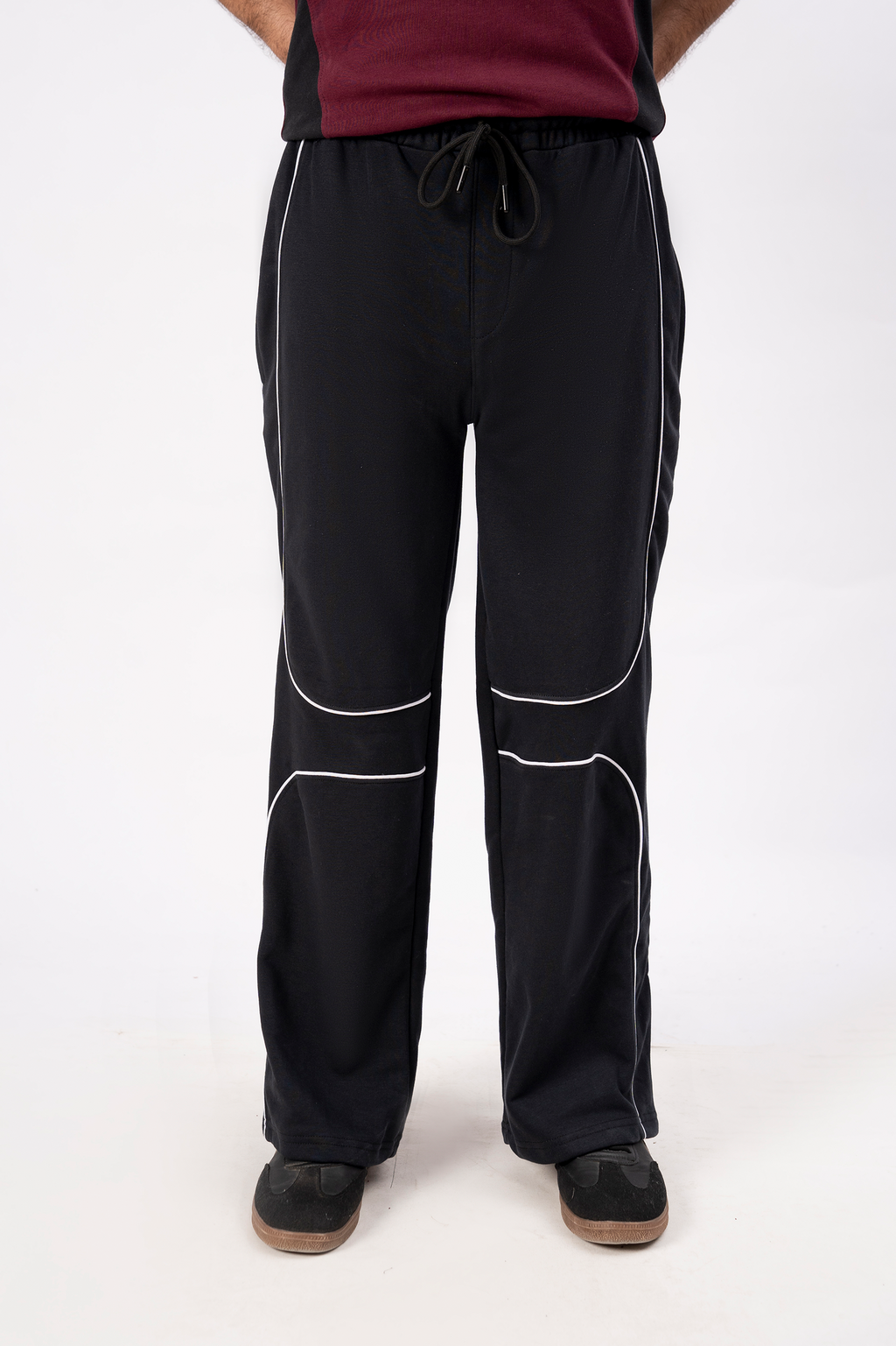 MEN's LOOSE FIT TROUSER - BLACK D6
