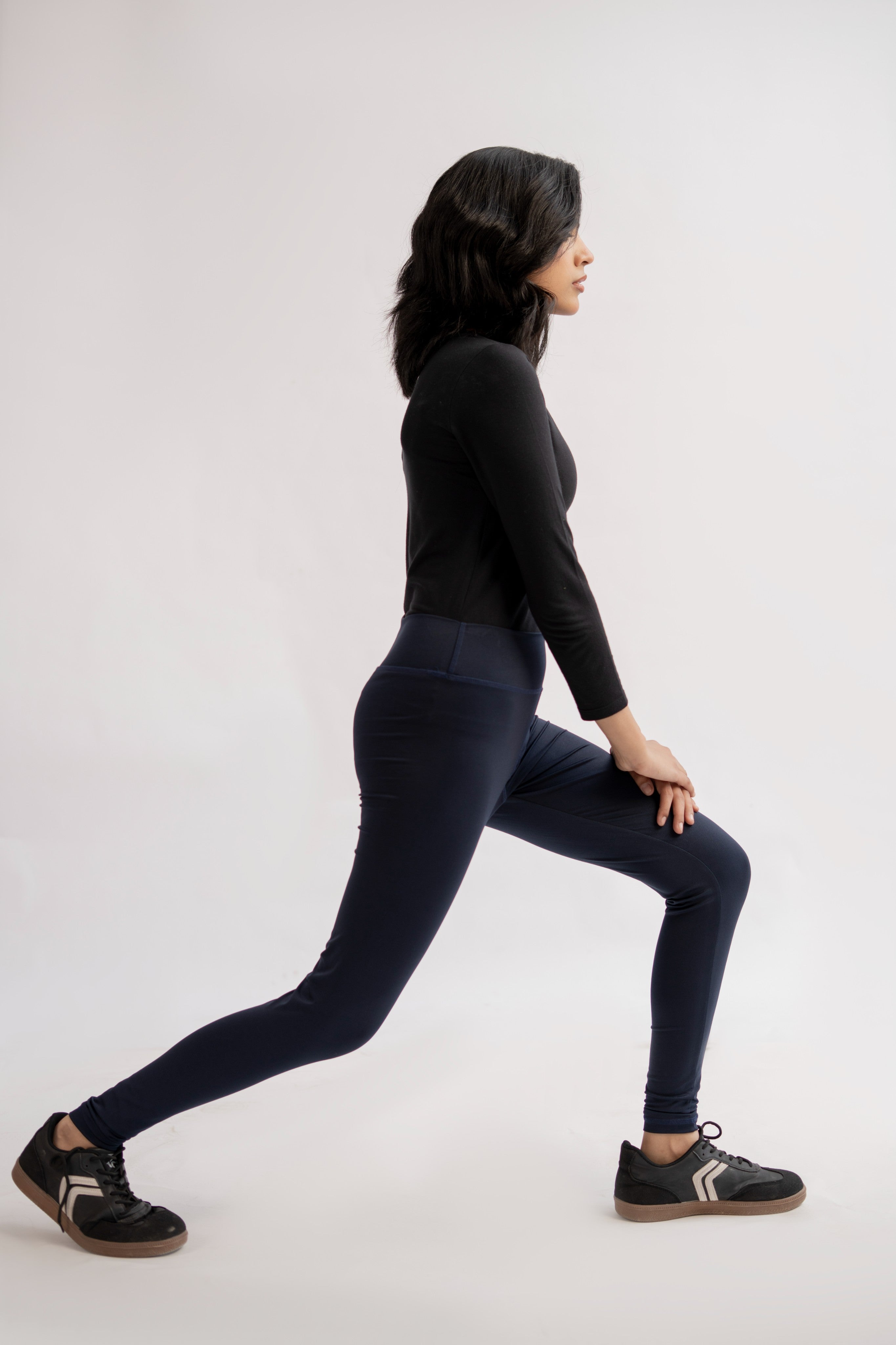 LB-Stylish Navy Blue Tights E4 | Premium Sports & Casual Leggings for Ladies