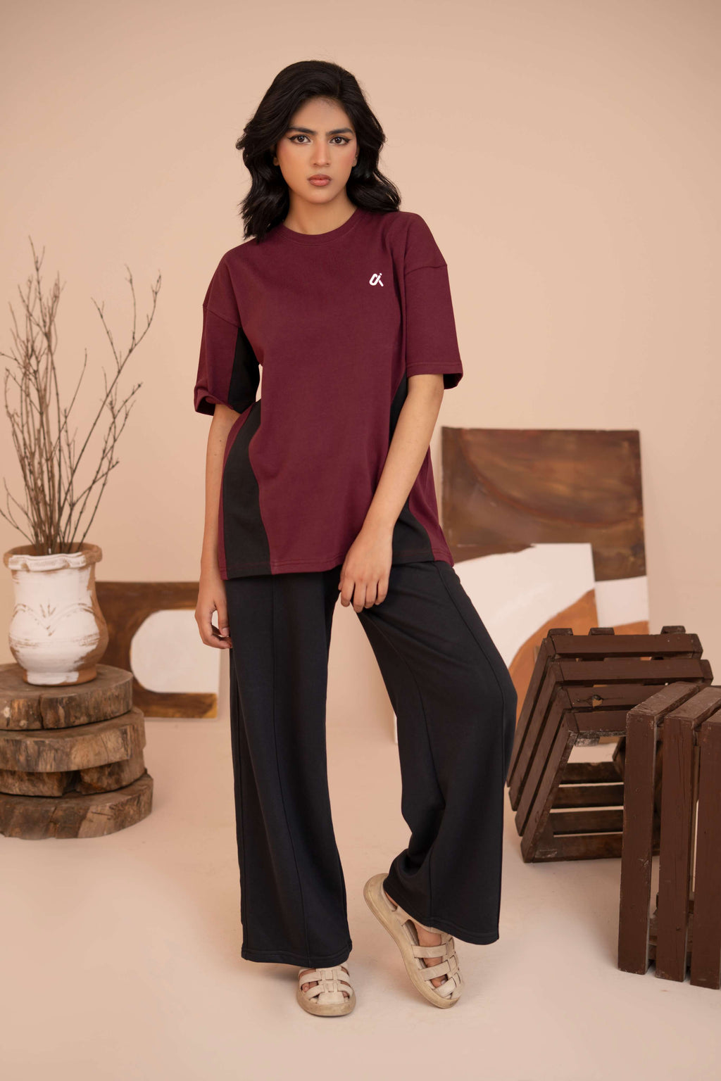 Relaxed Fit Lounge Trousers – Black J2