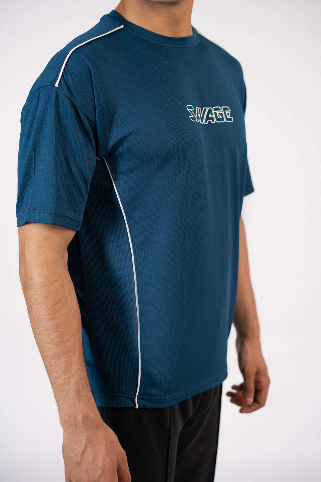Savage Performance Mesh T-Shirt – Teal T2