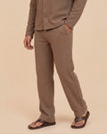 Waffle Chocolate Relaxed Fit Trouser – D13