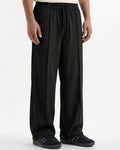 Waffle Relaxed Fit Trousers – Black D21